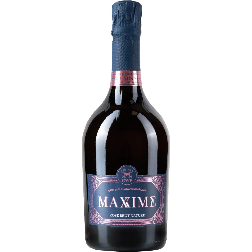 Maxime Rosé Sekt, Brut Nature, Franken, Franken, 2019, Schaumwein
