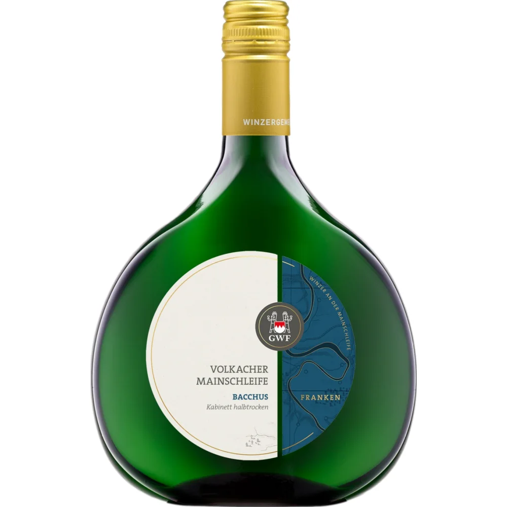 Volkacher Mainschleife Bacchus Kabinett, Halbtrocken, Franken, Franken, 2024, Weißwein