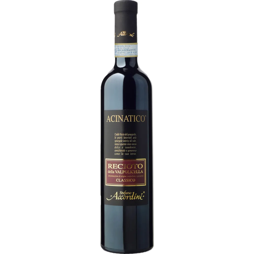 Stefano Accordini Acinatico Recioto, Recioto della Valpolicella DOCG, 0,5 L, Venetien, 2022, Rotwein