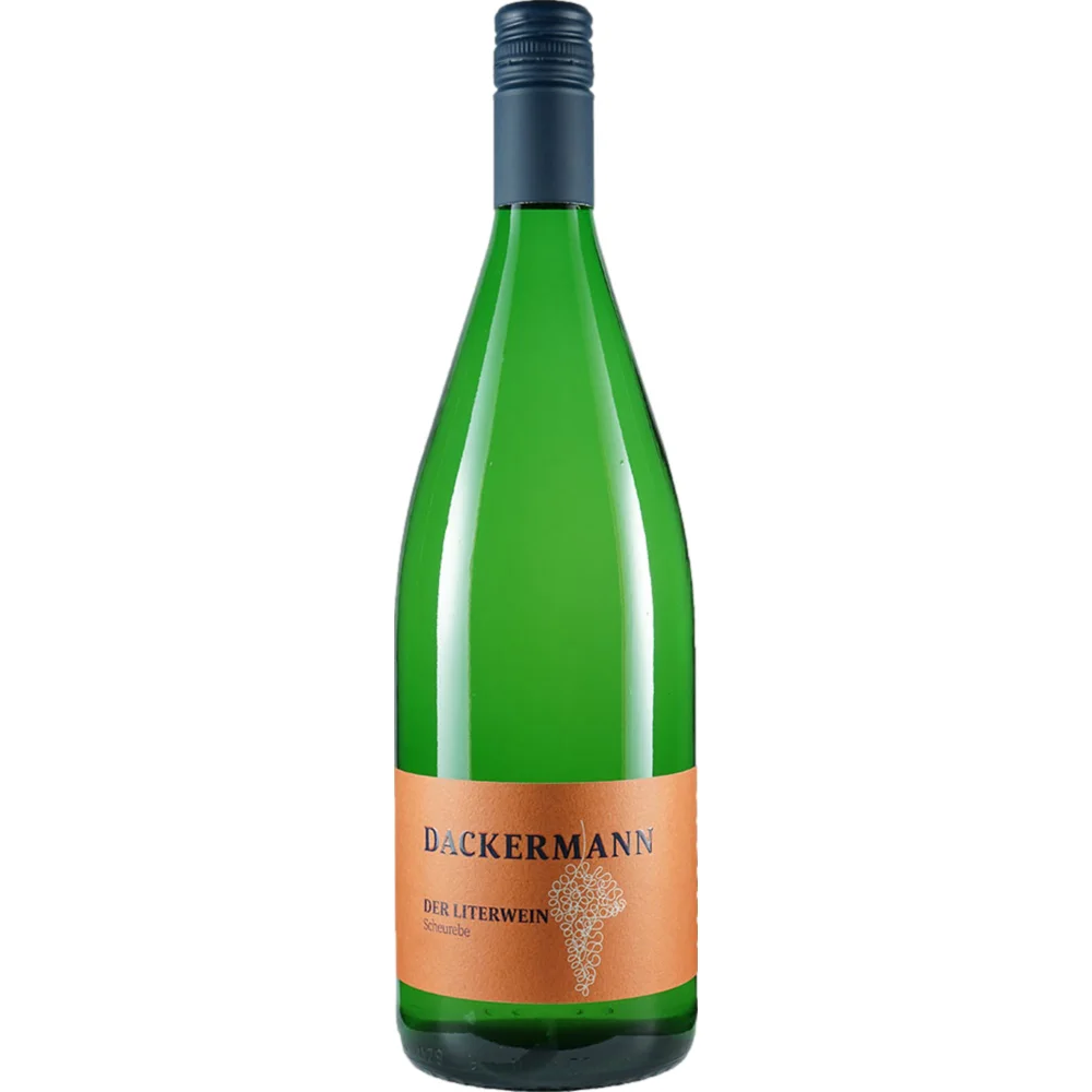 Dackermann Der Literwein Scheurebe, Trocken, Rheinhessen, 1,0 Liter, Rheinhessen, 2025, Weißwein