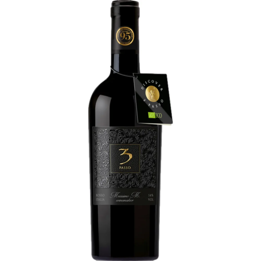 Cielo e Terra 3 Passo Rosso Bio, Vino dItalia, Apulien, 2024, Rotwein