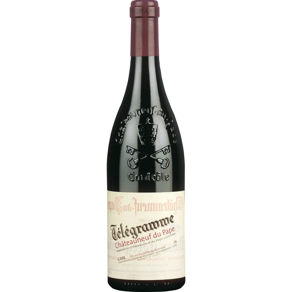 Vignobles Brunier Télégramme, Châteauneuf-du-Pape AOP, Rhône, 2023, Rotwein