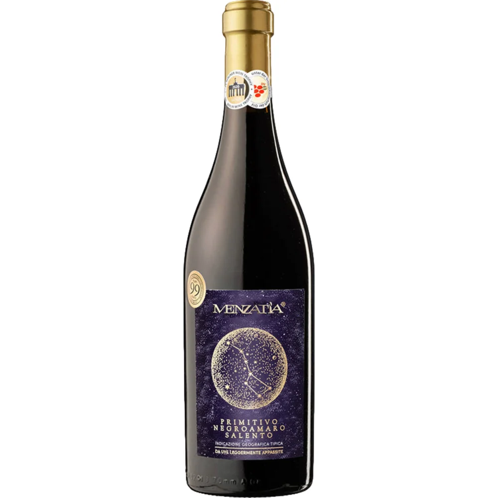 Menzatia Primitivo Negroamaro, Salento IGP, Apulien, 2024, Rotwein