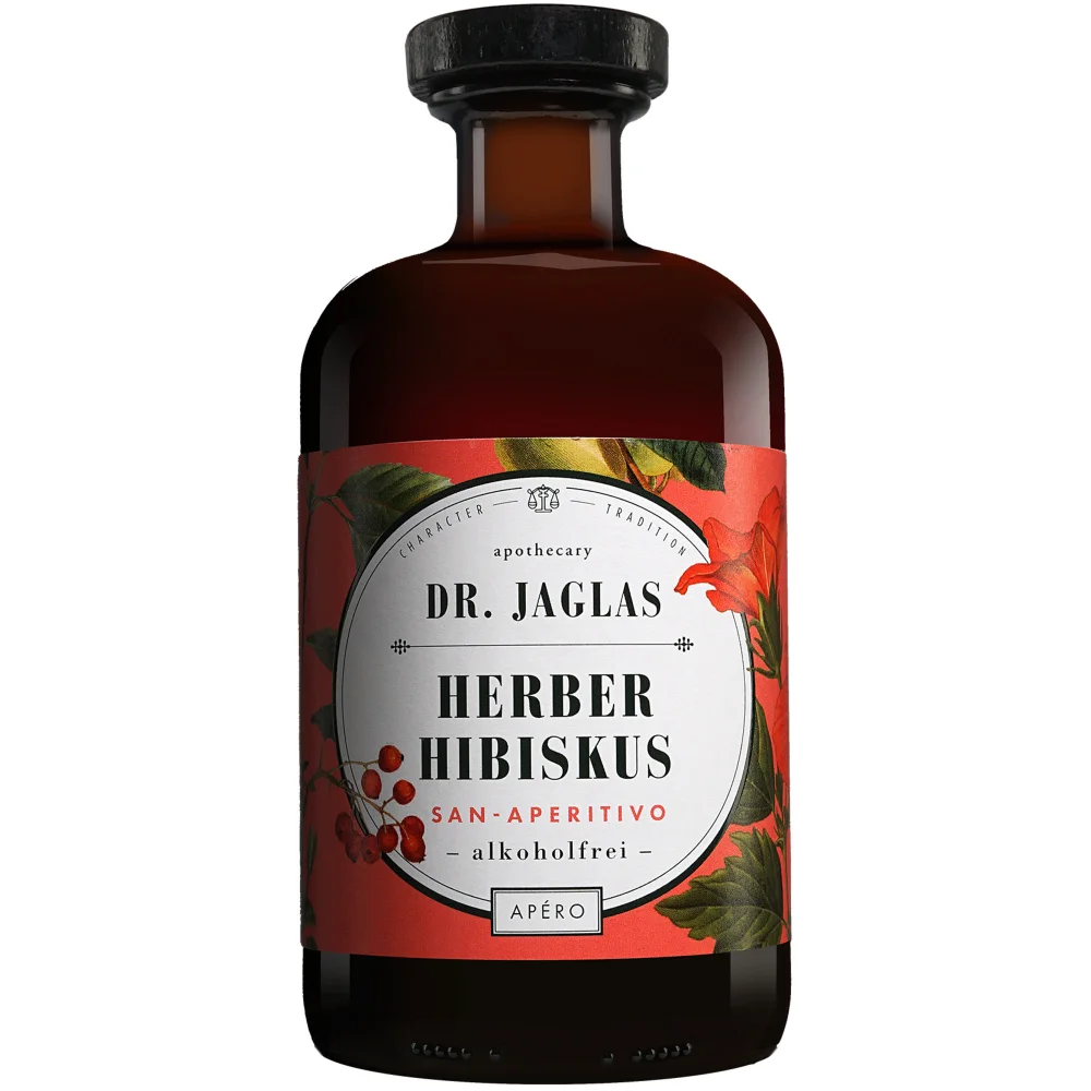 Dr. Jaglas Herber Hibiskus alkoholfrei - 0,5 L. 0.5L aus Deutschland