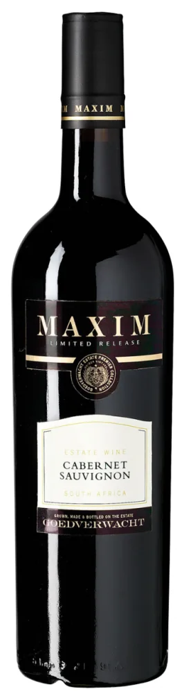 Goedverwacht MAXIM Cabernet Sauvignon Estate Wine · Grand Reserve Barrique