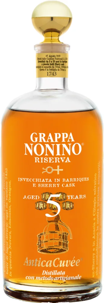 Grappa Nonino Riserva AnticaCuvée® Aged 5 Years