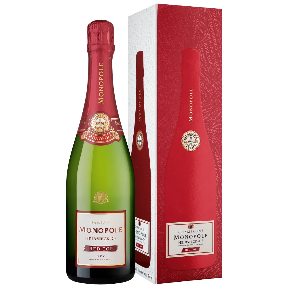 Champagne Heidsieck Monopole Red Top, Sec, Champagne AC, Geschenketui, Champagne, Schaumwein