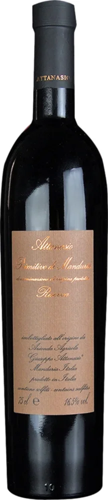 Attanasio Primitivo di Manduria Reserva 2016